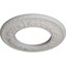 Ekena Millwork Salem Ceiling Medallion (Fits Canopies up to 7 1/8"), 13 1/4"OD x 7 1/8"ID x 7/8"P, Ultra Pure White CM13SAUWF - alternate 3